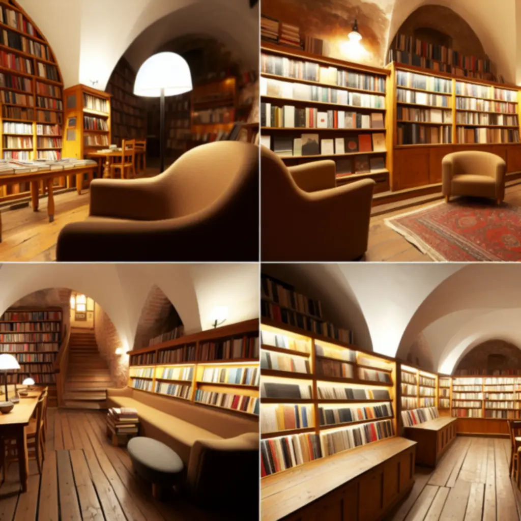 Przytulne wnętrze księgarni BookHaven jako inspiracja do powstania marki