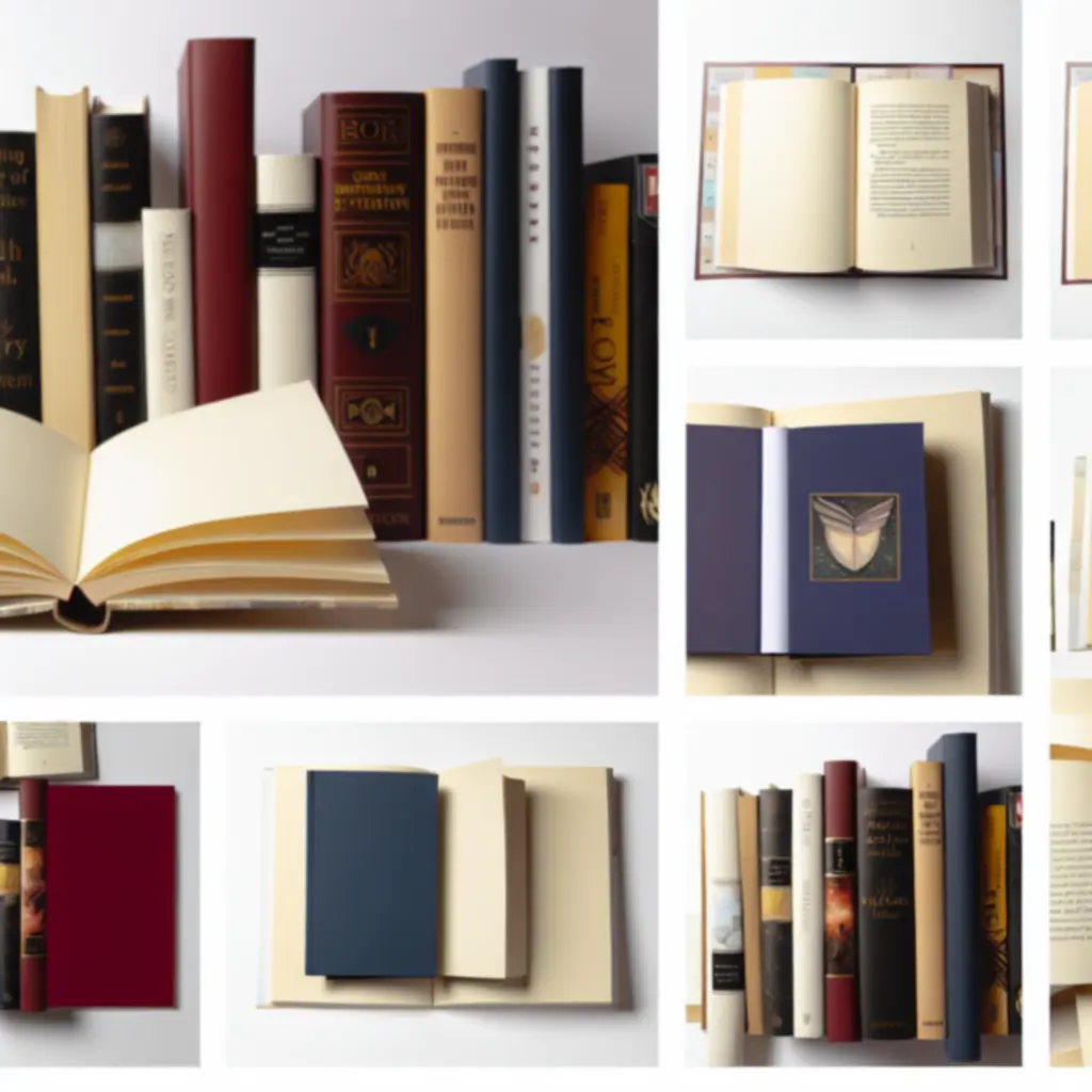 Stos książek reprezentujących różne gatunki dostępne w BookHaven.